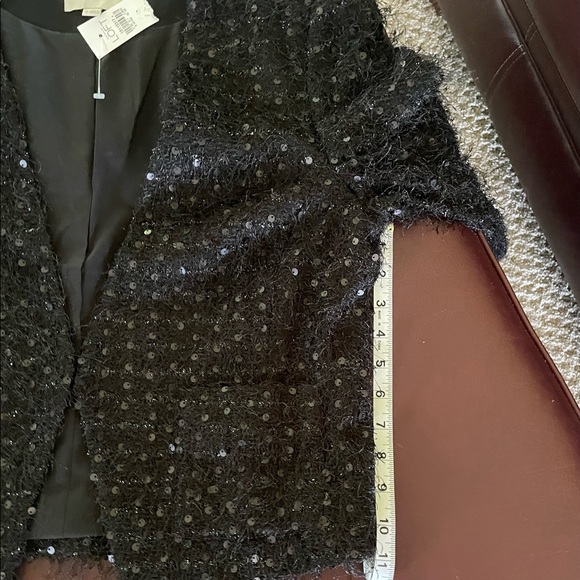 LOFT Black Sequin Jacket-NWT - Picture 11 of 12